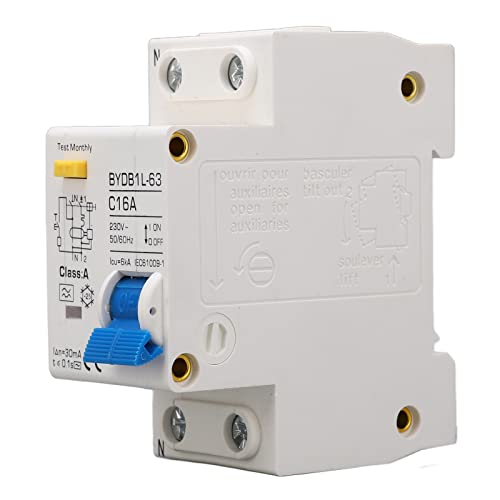 Fi Schutzschalter, Fi Schalter Leitungsschutzschalter Fehlerstromschutzschalter Sicherungsautomat Stromstoßschalter AC 230V 30mA C16