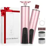 2 IN 1 Hornhautentferner Elektrisch Wireless, 6 Speeds, Professionelle Pediküregerät, Hornhaut Entfernen Fuß, Pediküre Set Fußpflege Elektrisch für Rissige Fersen, Hornhaut, Abgestorbener