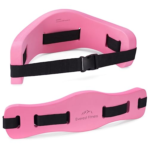 EVEREST FITNESS Schwimmgürtel in Pink - Aqua Jogging Gürtel - Schwimmgurt Erwachsene - Aquafitness Zubehör - Aquajogging Belt für Damen und Herren