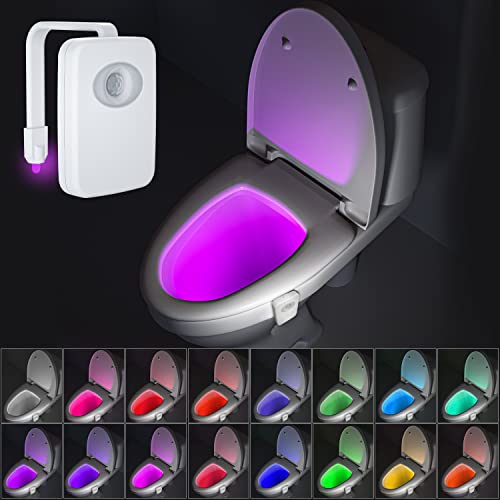 BEAN LIEVE 32 Farben Toiletten-LED-Licht - Toilettenlicht in der Toilette, Toilettensitzlicht mit bewegungsaktivierter und wasserdichter Funktion, Badezimmer-Nachtlicht