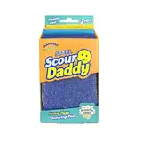 Scrub Daddy Scour Daddy Stahl, Scheuerschwamm aus Stahlgeflecht, Hochleistungs-Scheuerschwämme für Metallgrills, Gusseisen und Reinigen von Geschirr, Spülschwämme zum Abwaschen, 2er-Pack