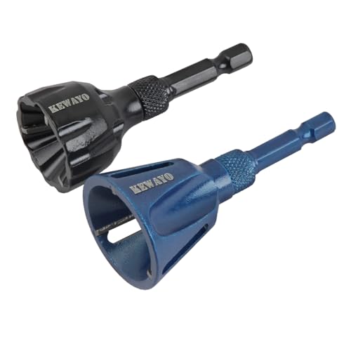 KEWAYO 3-25mm Externes Entgraten Fasenwerkzeug, Sechskantschaft, Gewinde-Reparaturwerkzeug, Entgratwerkzeug Metall Entgrater Werkzeug für Stahl/Kupfer/Messing/Kunststoff