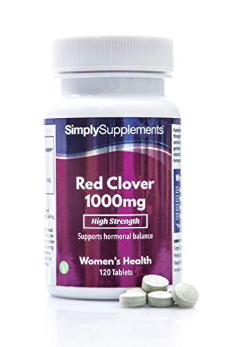 Roter Klee 1000mg - 120 Tabletten - Geeignet für Veganer - Versorgung für 4 Monate - SimplySupplements