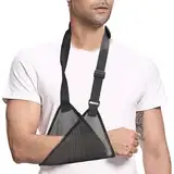 Arm sling Armschlinge Arm fixierung ArmtragegurtArmstützschlinge - Armschlinge für Ellenbogenverletzungen,Schulter-Wegfahrsperre,Verstellbare Schulterstütze, Ellenbogenbandage mit Mesh-Material