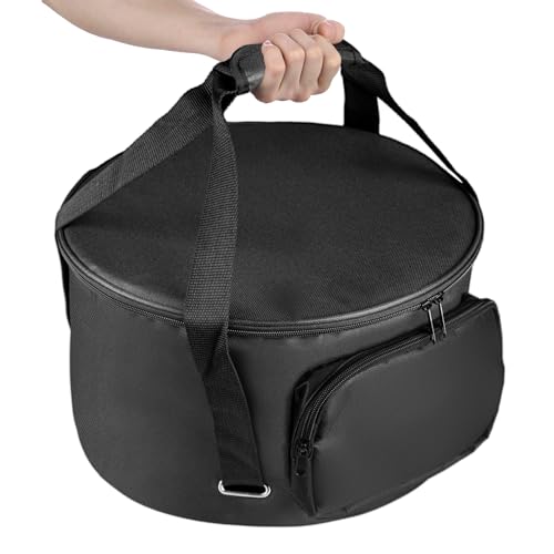 SIRUITON Dutch Oven Tragetasche für 12 Inch Dutch Oven, Passend für φ41* 27cm Dutch Oven, Tragetasche mit extra inneren gekreuzten Riemen & Taschen, Dutch Oven Zubehör, Aufbewahrungstasche