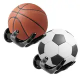 YFCJYBF 2 Stück palmenförmiger Basketball-Aufbewahrungsregale, kreative Aufbewahrungsregale für Basketbälle, Fußbälle，Ballhalter Hand Ultra Sicher Stabil，ballhalter、Basketball deko、ballhalterung Wand