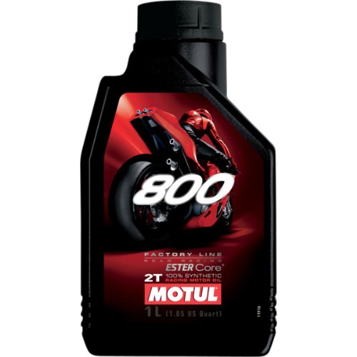 Motul 104041 800 2T Factory Line Road Racing, 1 L, Brown, 221x117x63.5