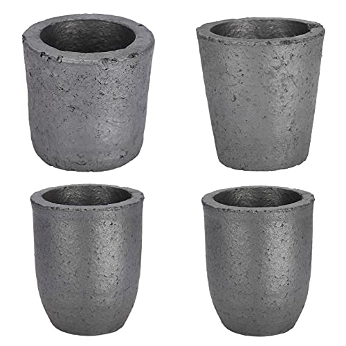 Graphittiegel, 4Kg+6Kg+8Kg+1Kg Schmelztiegel Graphit Graphitofen Gusstiegel Schmelztiegel Schalenform Silikonkarbid für die Metallproduktion, Graphitofen Schmelztiegel Gold und Silber Werkzeuge