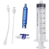 Reifendichtmittel Injector, 60ml Reifendichtmittel Spritze, Tubeless Sealant Injector, Fahrrad Spritze, Fahrrad Tubeless Dichtmittel Injector und Presta Valve Core Removal Tool, für Fahrradreparatur