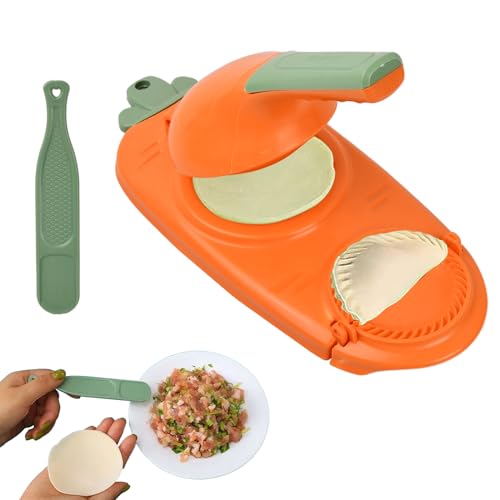Knödelmacher 2-in-1-Knödelformdruck Manuelle Teigpresse für Knödel Multifunktionale Manuelle Knödelform Knödel Formen Teigtaschenformen für Haushalt Küche für ein Picknick mit der Familie zu Hause