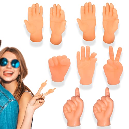 10pcs Mini H채nde f체r Finger,Fingerh채nde Zaubertricks Toy,Winzige Hand Fingerpuppen, Lustige Minih채nde Set f체r Geburtstagsfeiern, Spielparty, Halloween Weihnachten Party