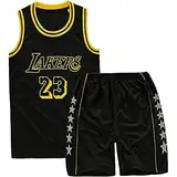 MEEHYRE Basketball Kinder Trikot 2 Stücke,Jungen Basketball Trikot Kinder, Basketball Trainings Jersey and Pants, Basketball Kinder Kleidung Jungs,Basketball Jersey, Basketball Weste Kinder