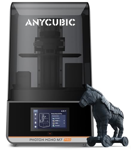 ANYCUBIC Photon Mono M7 Pro 14K 3D-Drucker, 10,1-Zoll-Mono-LCD mit COB-Lichtquelle, Druckgeschwindigkeit bis zu 170 mm/h, Konstante Temperaturerwärmung, Leveling-Free, Druckgröße 223 * 126 * 230 mm