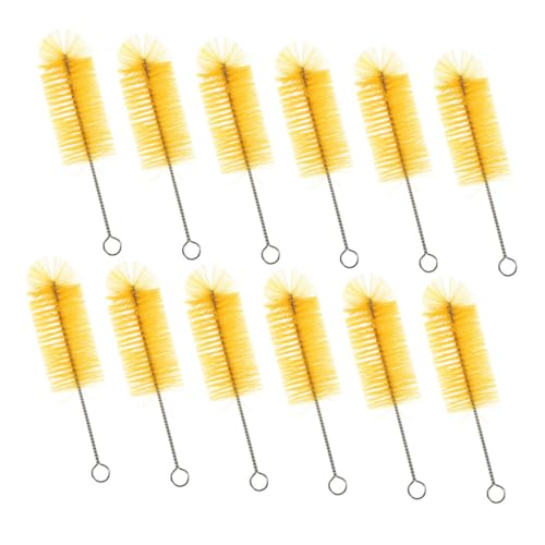 HOLIDYOYO 12Stücke Teiliges Multifunktions Babyflaschenreiniger Aus Lebensmittelechtem Hygienische Haushaltsflaschenbürste Für Gründliche Reinigung Von Tassen Und Flaschen Gelbe
