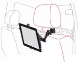 Infuu Holders Stabile Kopfstützen-Halterung aus Metall für iPad 1 2 3 4 Air Mini/Samsung Galaxy Tab Note/Tablet-PC KFZ Auto Stange universal 007
