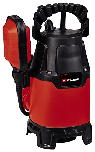 Einhell Schmutzwasserpumpe GC-DP 3325 (330 W, 9.500 L/h Förderleistung, max. 6 m Förderhöhe, Ø 25 mm Fremdkörper, thermischer Überlastschutz, inkl. Universalanschluss)