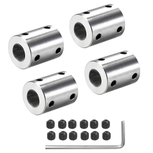 4 Stück 10mm auf 10mm starre Motorwelle Kupplung Kupplung Kupplung Hülse Kupplung Adapter für 3D Drucker RC Motor Zubehör