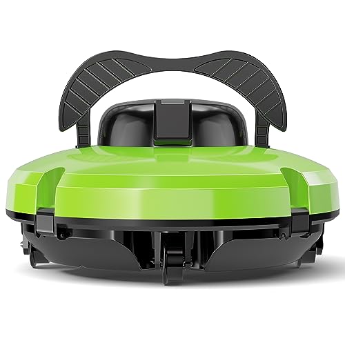 Poolroboter Automatische Poolreiniger, Kabelloser Poolsauger, Automatische Reinigung mit Selbsteinparkfunktion Poolreiniger für Oberirdische Pools 120 Minuten Reinigungszeit