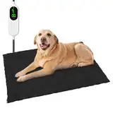 IOKHEIRA Hundewärmematte für Hunde einstellbar - Beheiztes Hundebett mit Timer-Temperaturregelung, Haustierhausheizung für Katzen und Hunde 45 * 60cm