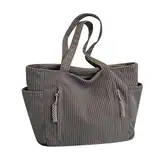 Casual Cord Bag - Schulterhandtaschen, Innentaschen Geldbörse | Große Kapazität mit inneren Taschen perfekt für Reiseinkäufe Lebensmittel tägliche Habseligkeiten Geburtstagsgeschenk für Mutter Freundi