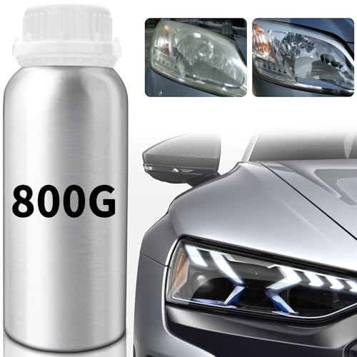 ELF-GRETTER 800ML Scheinwerfer Politur Reparatur Flüssigkeit, Scheinwerfer Bedampfen Flüssigkeit, Headlight Restoration Flüssigkeit für Auto Scheinwerfer Aufbereitung und Restaurierung