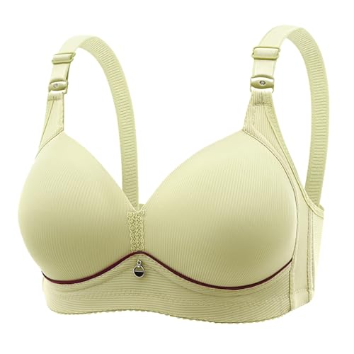 Damen-BHS, Sport BH Damen Soft Comfort Bras Atmungsaktive Leichte Unterwäsche Ohne Bügel BH Stretch Passform Bügelloser Haut Freundlich Bralette Klassische Elegant Bustier