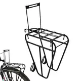Fahrrad-Frontgepäckträger – verstellbare Gepäckträgerhalterung, Fahrrad-Frachtplattform | Stabiler Lastenträgerhalter, Stahlrahmen für Pendlerausrüstungstransport, Rennradtouren, Outdoor-Reitausrüstun