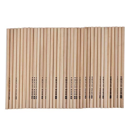 50Pcs Graphite 2B/HB Bleistift, Holzgehäuse HB Sechskantstab/2B Dreieckige Graphitstifte in Großen Mengen Glatt Einfach Einfärben Holzherstellung Zeichenstifte für Schüler Skizzieren(2B Triangular)