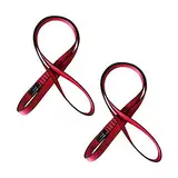 Nylon Kletterschlinge, 18mm Nylon Sling Runner für Klettern, Schaukeln, Baumarbeiten, Outdoor-Aktivitäten (120 cm, Rot (2 Stück))