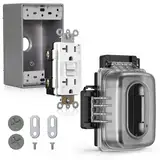 ELEGRP GFCI-Steckdose, 20 A, WR, Elektrobox-Set, Weiß, 1 Stück
