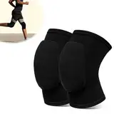 Yuqilin 2 Stück Knieschoner Tanzen Knieschoner Arbeit Knieschutz Yoga Knie Pad Protektoren Inliner Erwachsene Sport Beschützer,für Tanzen Reinigung Sport Yoga Joggen(Schwarz,M)