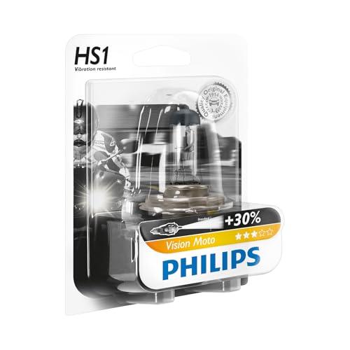 Philips 12636BW Vision Moto HS1 Motorrad-Scheinwerferlampe, 1er Blister