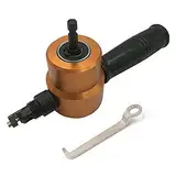 Doppelkopf-Knabber-Metallschneider, 360 Grad verstellbarer Bohraufsatz, Elektrowerkzeug-Zubehör, Schneidwerkzeuge (Gold)