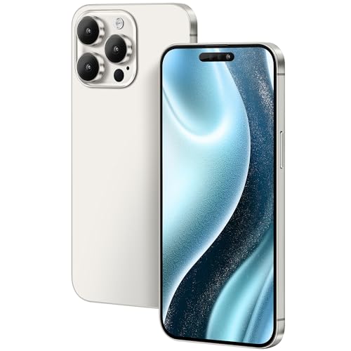 FufoneUS Anzeige gefälschte Spielzeug Handy Metallic Modell Nicht funktionierende Replik 1:1 Telefon für Phone 15 Pro Max gefälschte Spielzeug Handy (Fur 15 Pro Max Silber Farbbildschirm)