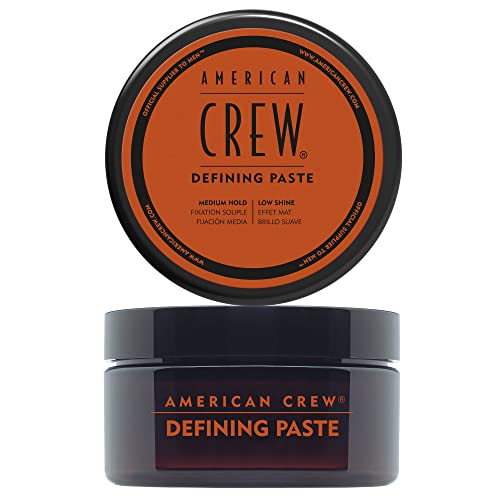 AMERICAN CREW - Defining Paste, 85 g, Stylingpaste für Männer, Haarprodukt mit mittlerem Halt, Stylingprodukt für flexibel formbares Haar & ein mattes Finish