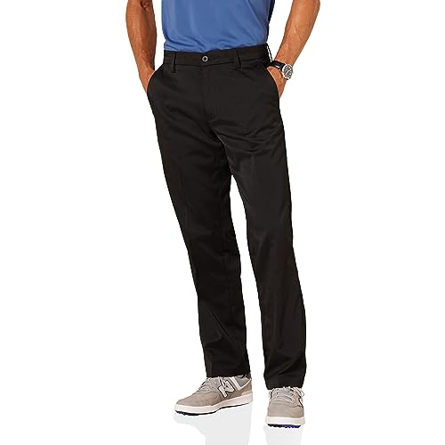 Amazon Essentials Herren Golf-Stretchhose, Klassischer Schnitt (erhältlich in Big & Tall), Schwarz, 38W / 32L