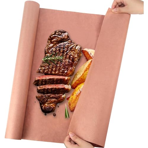 Pink Butcher Paper BBQ Kraftpapier - 45cm x 15m Pink Metzgerpapier Rolle, Butcher Papier Perfektes Kochen von Saftigem, Metzger Papier BBQ Zubehör für Grill, Smoker, Fischfleisch, BBQ, Ofen