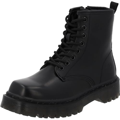 Palado Damen Winterschuhe Enania - moderne Stiefel für den Winter - Schnürstiefeletten für Frauen Schwarz UK6 - EU39