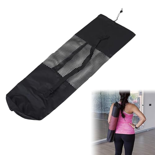Rakiuty Yoga Fitness Einkaufstasche,wasserdichte Yogamatte Tragetasche,Fitnessstudio Einkaufstasche Für Frauen Yoga,Bolster Beutel mit Kordelzug