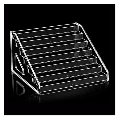 Acryl-Vitrine, Schreibtisch-Schaukastenregal mit Trennwand für Zigaretten und Tabak, ideal für die Organisation und Präsentation von Marktgeschäften