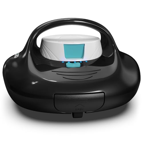TALOSBO Pleco Se Poolroboter 130 Mins Reinigung, Poolsauger Akku mit 2.5h Aufladen, Automatische Poolreiniger Ideal für Oberirdische Pool bis zu 80 m²