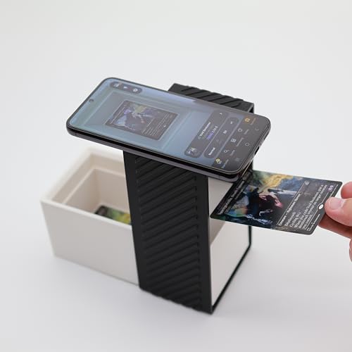 MTG Scan Box TCG Karten - Scanne Deine Magic Karten in Rekordzeit | ManaBox und andere Scanner Apps sind kompatibel. TCG Kartenleser für Magic Sammelkarten (Black)