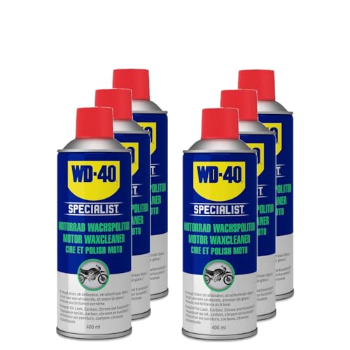 WD-40 Specialist Motorrad Wachspolitur 6x400ml | Motorrad Pflege | Motorbike Spray