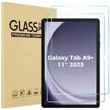 ProCase 2 Stück Schutzfolie für Samsung Galaxy Tab A9+ /A9 Plus 11 Zoll 2023 (SM-X210), 9H Gehärtetes Glas Displayschutz Screen Protector für 11" Galaxy Tab A9 Plus/A9+, Schutzglas für Tab A9 Plus/A9+