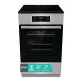 Gorenje GEIT5C61SPG Standherd mit Induktionskochfeld, 50 cm, 70 Liter,Silber, PerfectGrill, AirFry, FrozenBake, Pizza Mode 300°C, AquaClean, Made in Europe, inox