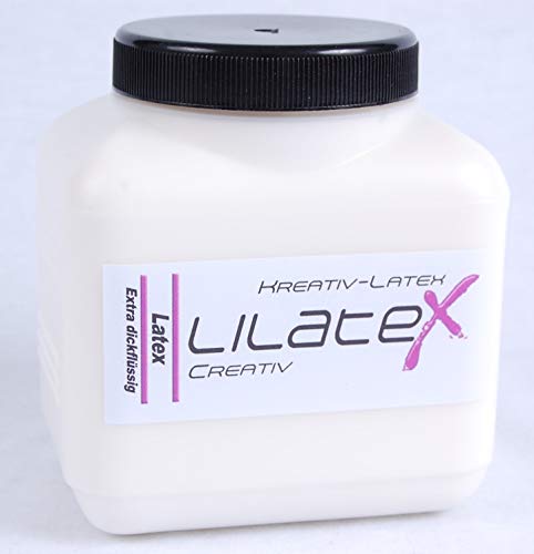 Lilatex Creativ 1 Liter extra-dickflüssige Latexmilch/Flüssiglatex