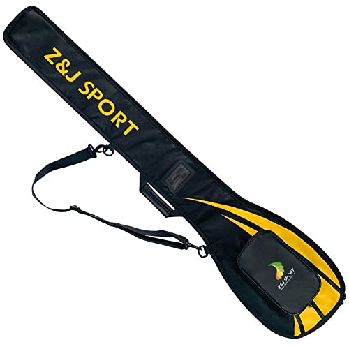 Z&J SPORT Outrigger Kanu Paddeltasche, Paddelabdeckung mit Mehreren Taschen Verstellbarer Schultergurt und Tragegriff, 1-2 OC Paddelblätter erhältlich (Gelb)