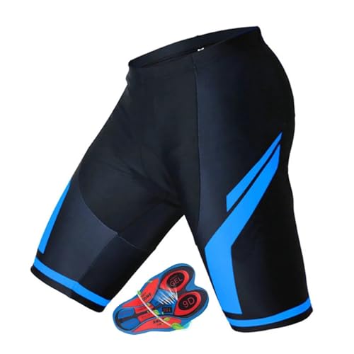 Radlerhose Herren Gepolstert Herren Radhose Sommer Radlerhose 9D Gepolsterte Shorts Fahrradhose Fahrradhose Mountainbike Atmungsaktive Shorts(8,XXXL)