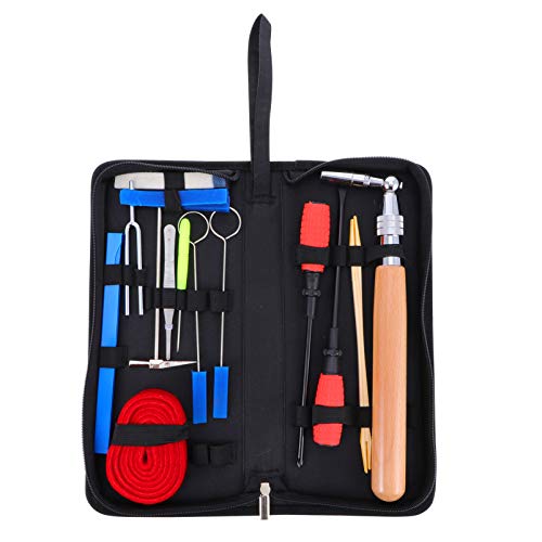 JOINPAYA Teiliges Professionelles Klavier Stimmwerkzeug Set Mit Aufbewahrungskoffer Inklusive Stimmgabel Hammer Und Hebel Für Präzise Klavierstimmungen Und Reparaturen