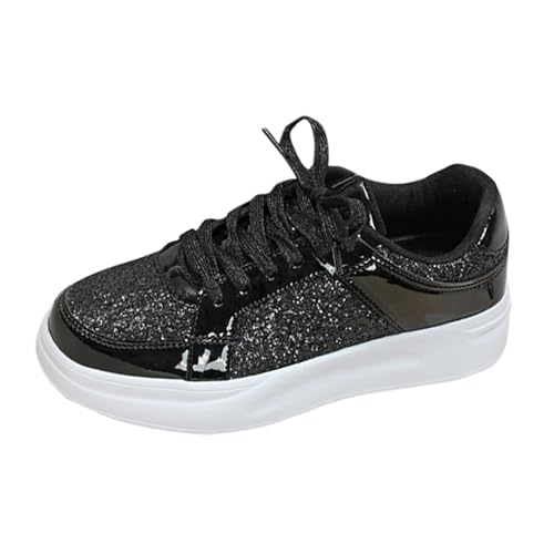 EMAlusher Sneakers Weiss Damen, Sportschuhe Damen, 2024 Barfußschuhe rutschfeste Fitnessschuhe Casual Leichte Freizeitschuhe Outdoor Tennis Schuhe Running Walking Schuhe Leichtgewichts Tennisschuhe